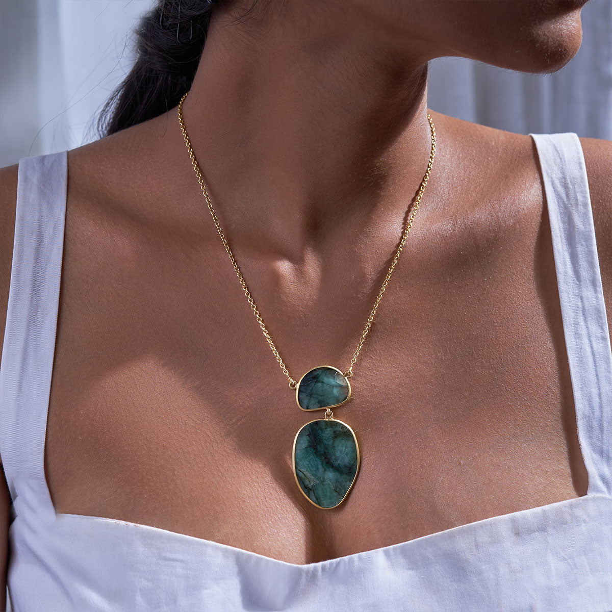 Pine Emerald Pendant necklace