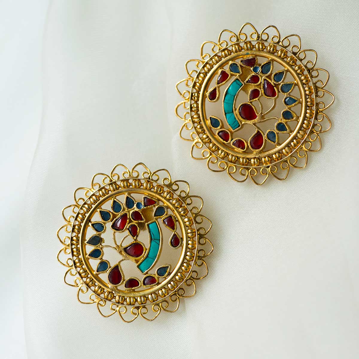 Jaali Earrings Studs