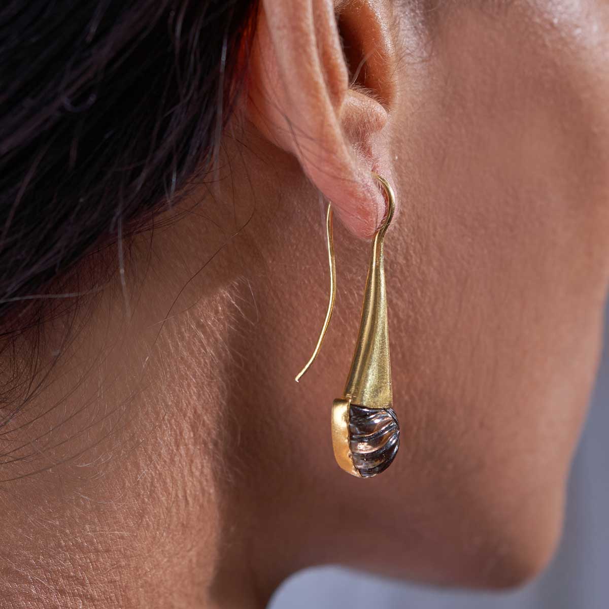 Smoky Quartz Caramel Drops