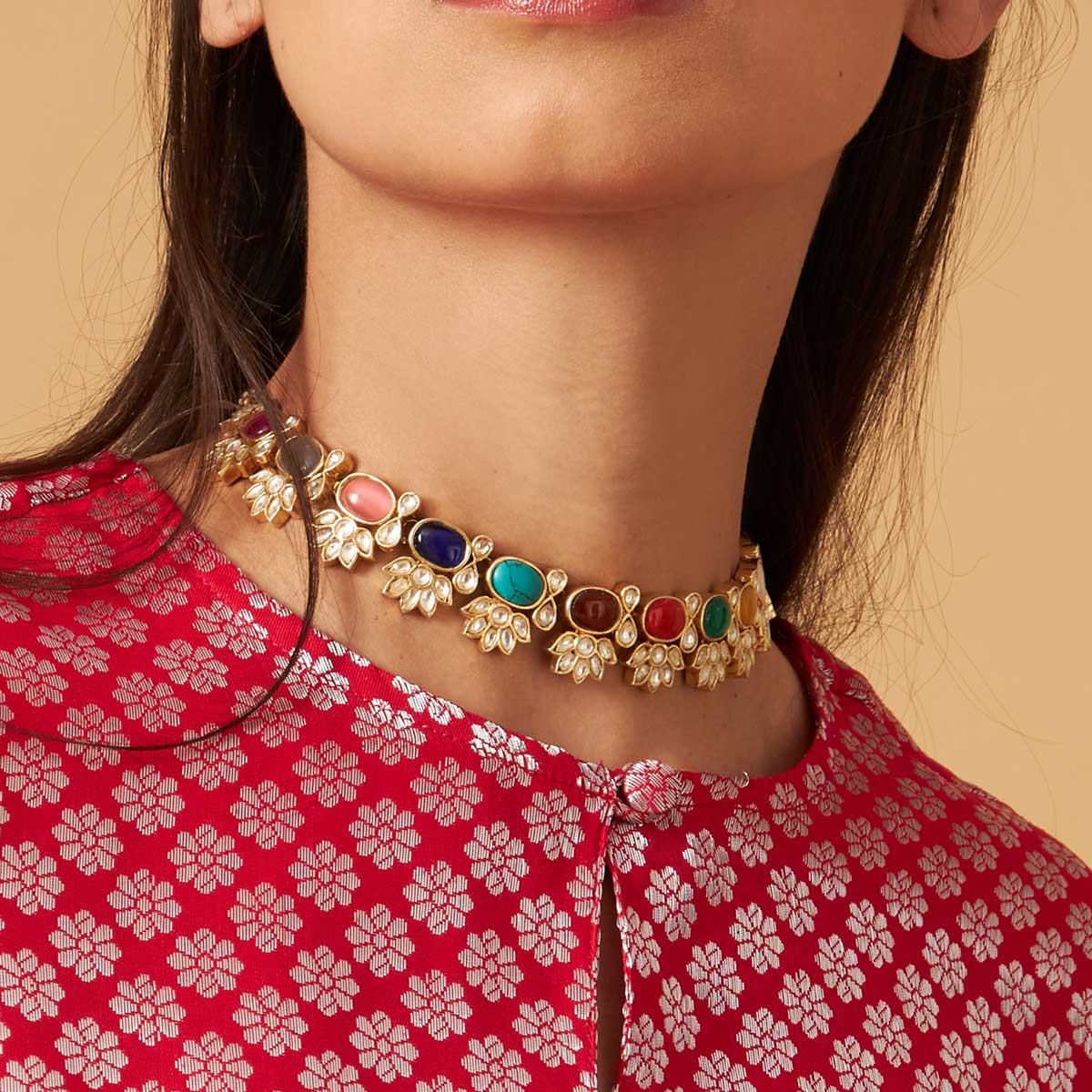 Navkamal choker set