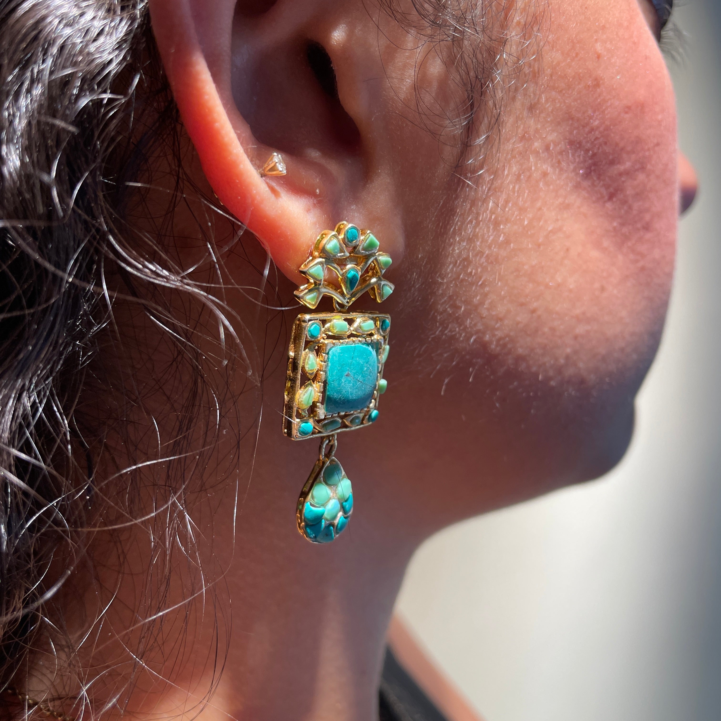 Turquoise Horizon earrings