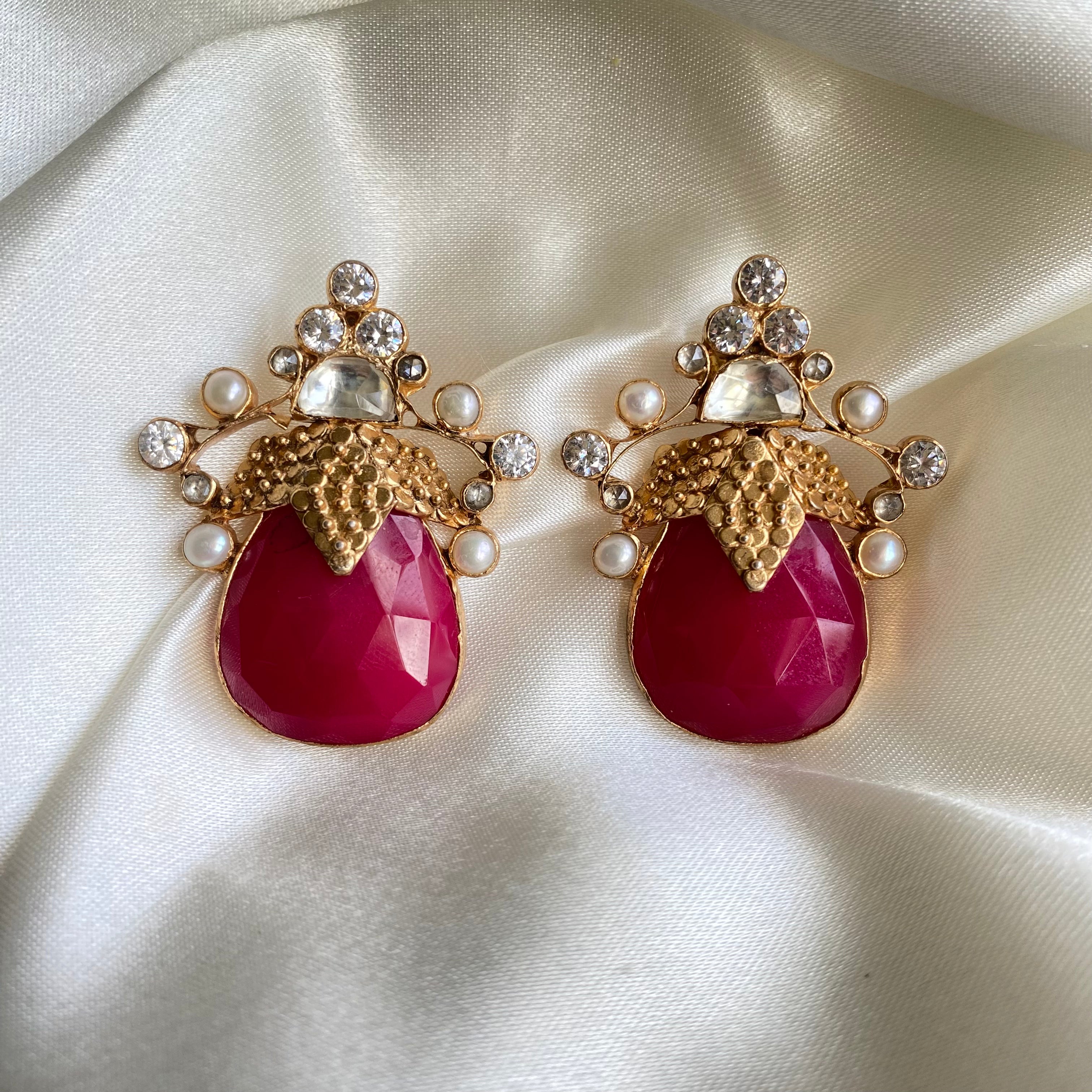 Regal Magenta Majesty Earrings