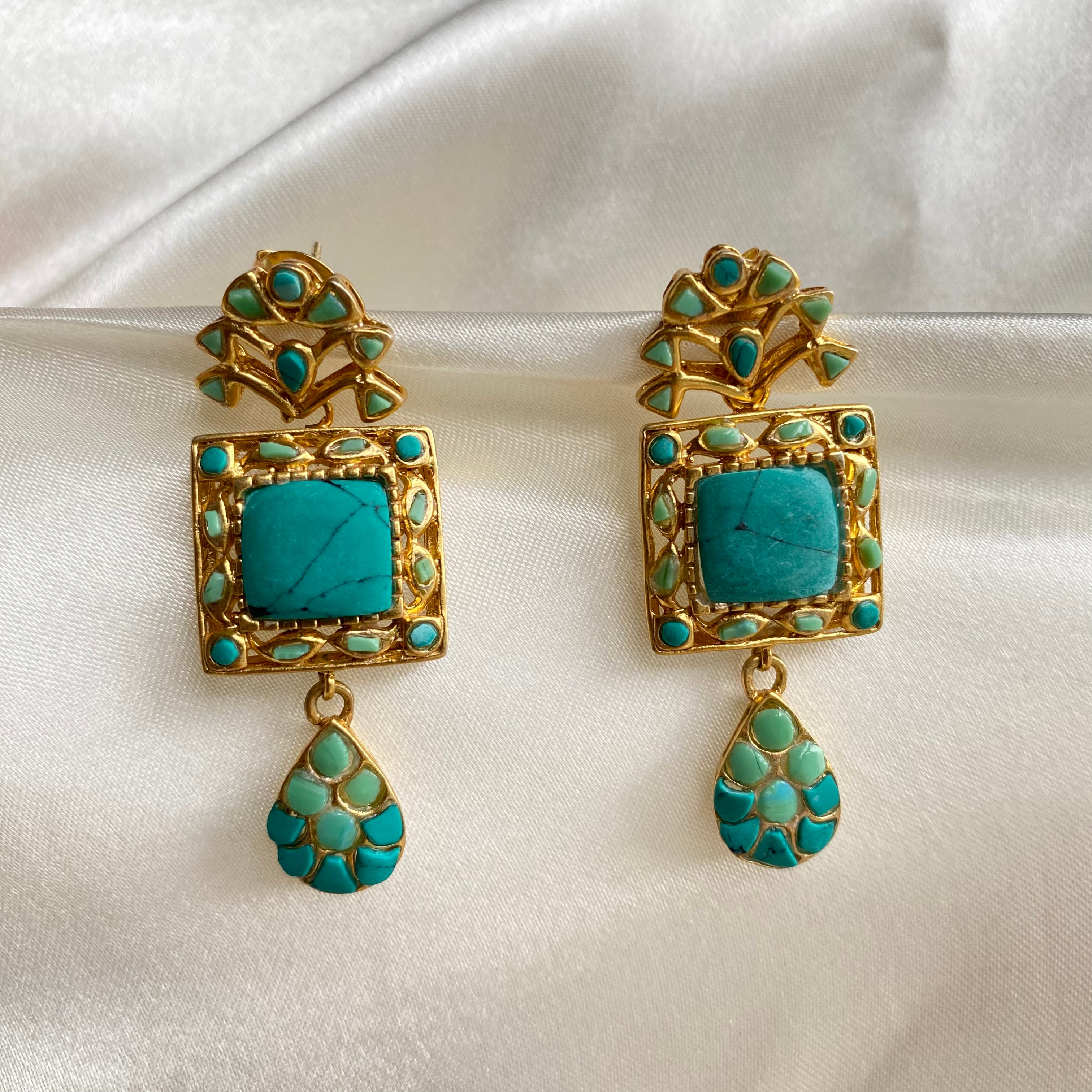 Turquoise Horizon earrings