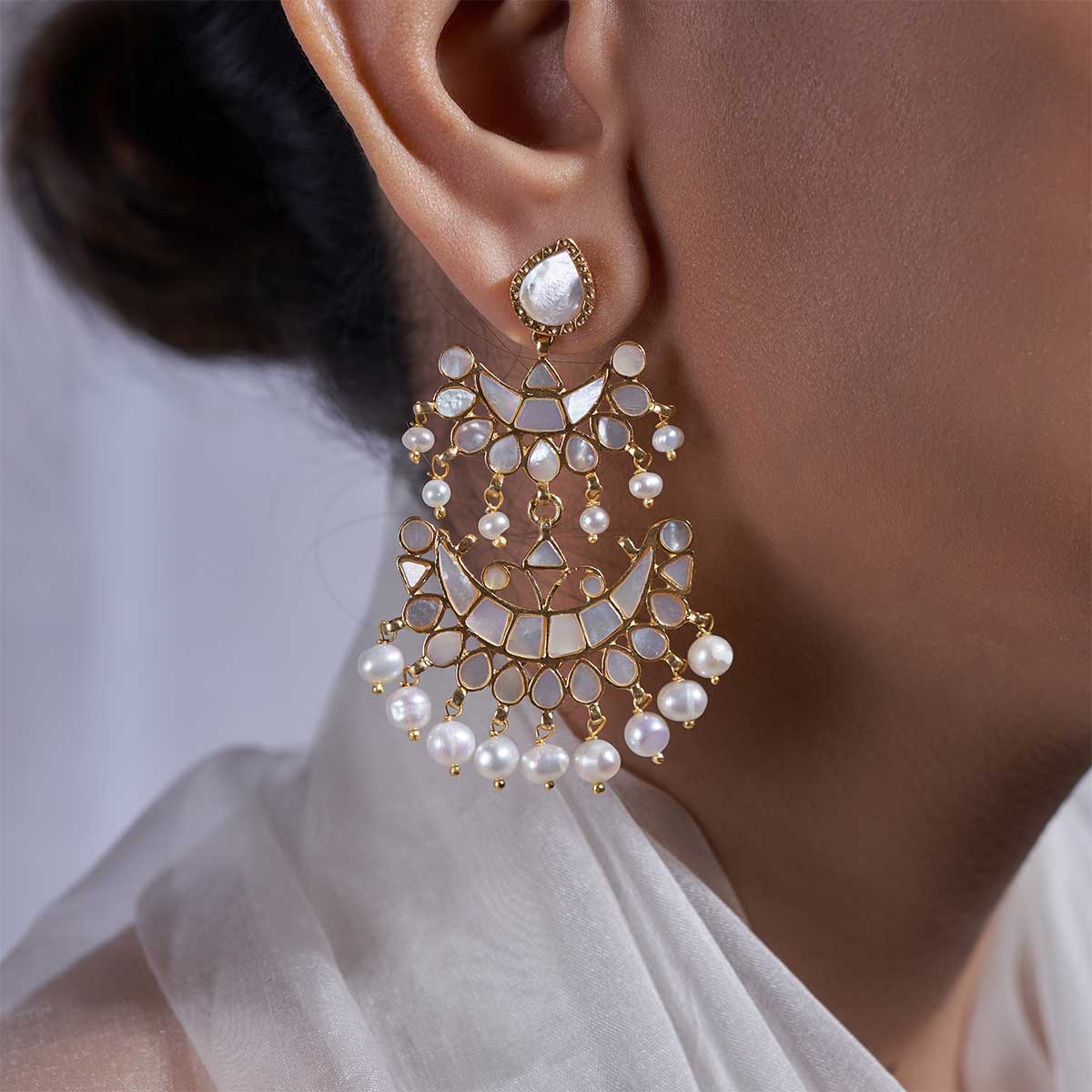Voilet Blue Sabya Designer Earring – Shona's Style
