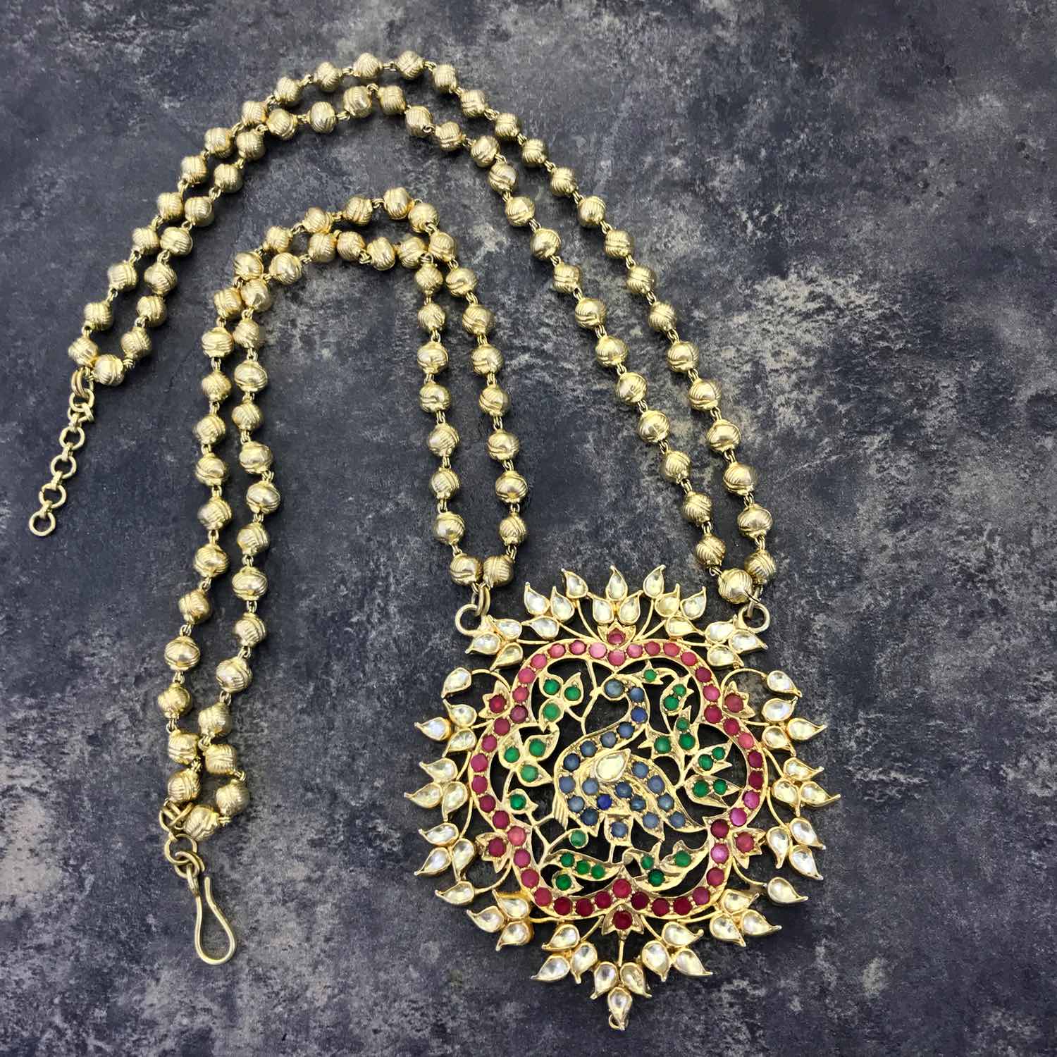 Peacock Pendant Set