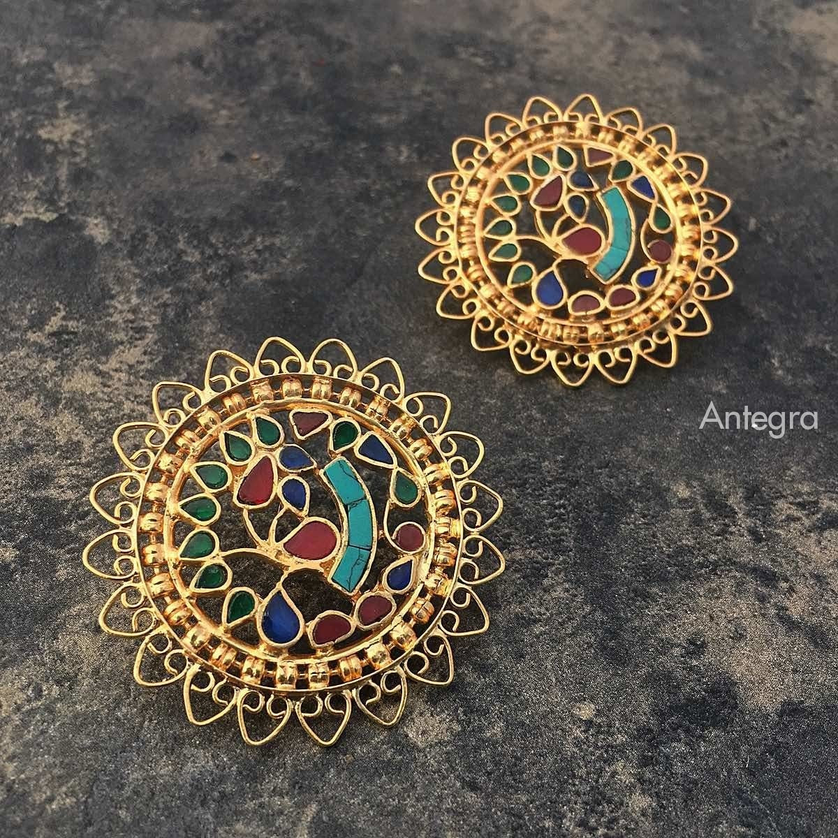 Abstract Studs Earrings